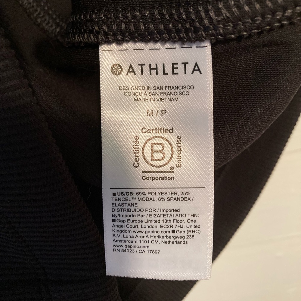 Athleta | Seasoft Rib Mini Tank Dress Black Size Medium Petite - Picture 10 of 12